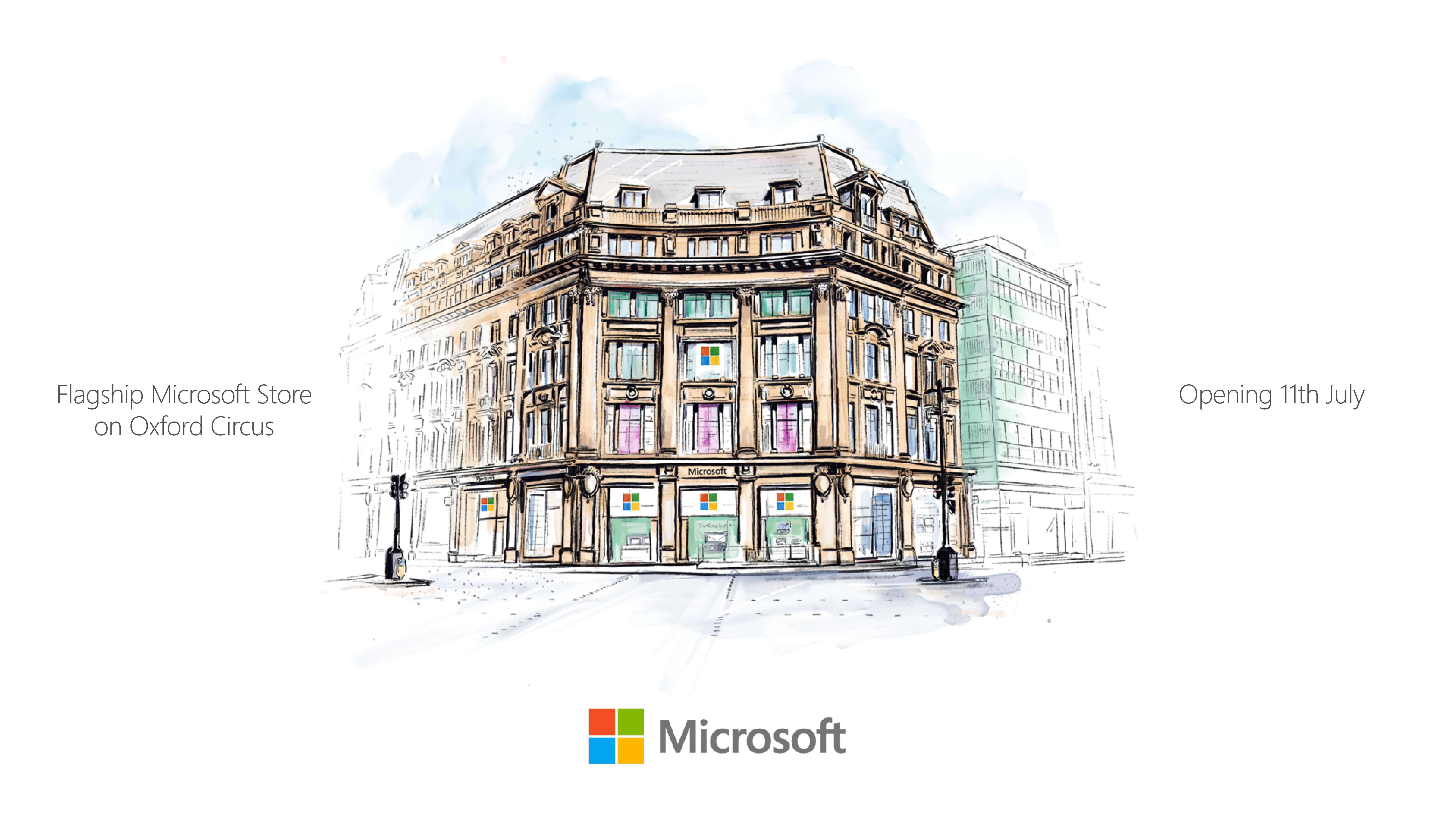 Artist's impression of Microsoft's new London store